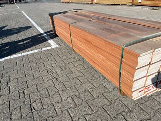 Ca. 77x Hardhouten Vlonderplanken Geschaafd, 21x145mm, lengte 215cm